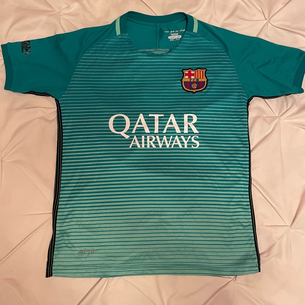 Oates Airways number 18 blue jersey size medium